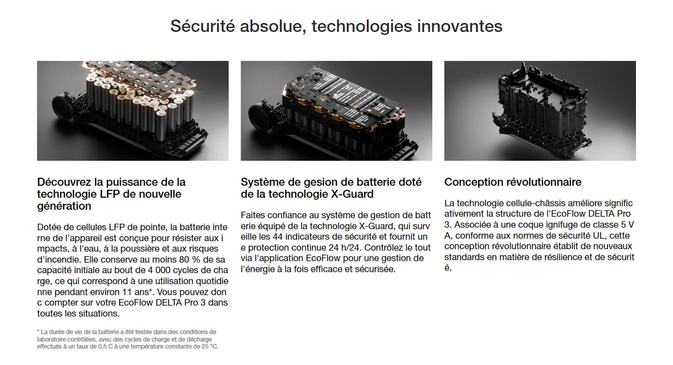 Station Électrique Portable EcoFlow DELTA Pro 3 - 4000W